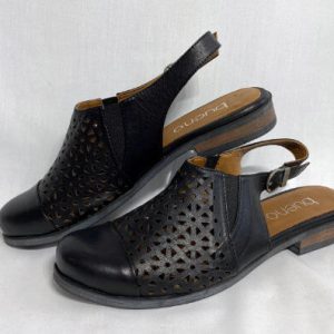 91a bueno laser cut leather slingback