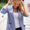 Fria linen box blazer