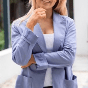 Fria linen box blazer